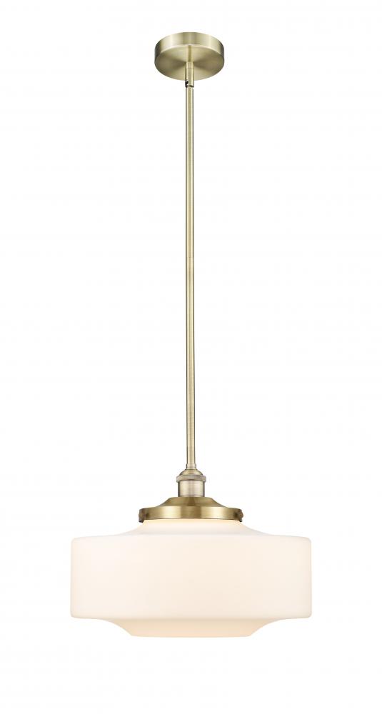 Bridgeton - 1 Light - 16 inch - Antique Brass - Stem Hung - Mini Pendant