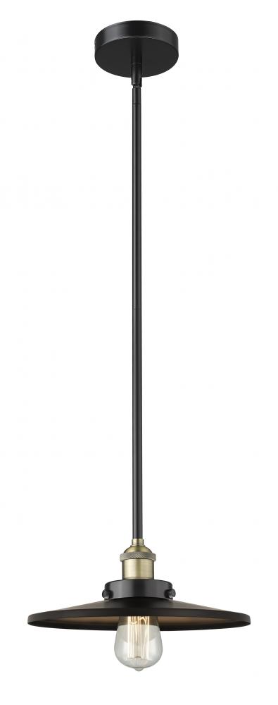 Appalachian - 1 Light - 12 inch - Black Antique Brass - Stem hung - Mini Pendant