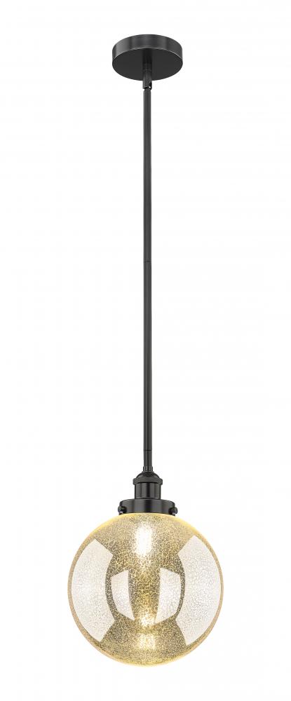 Beacon - 1 Light - 10 inch - Matte Black - Stem hung - Mini Pendant