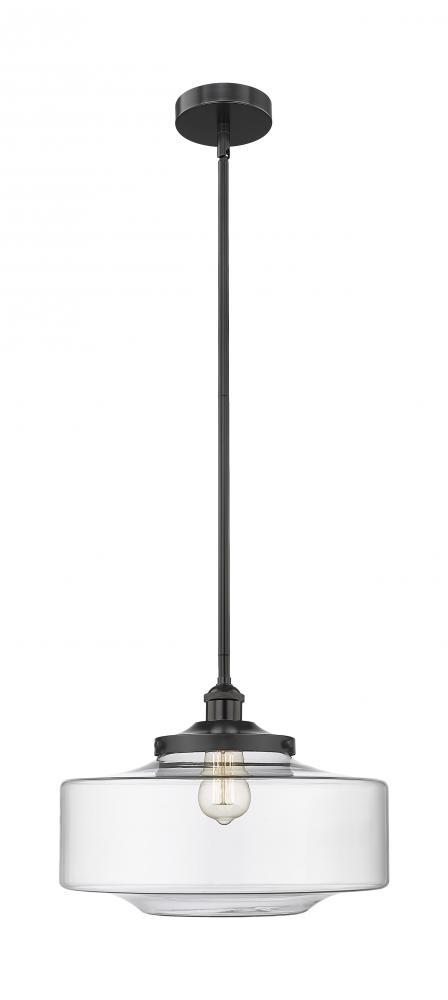 Bridgeton - 1 Light - 16 inch - Matte Black - Stem Hung - Mini Pendant
