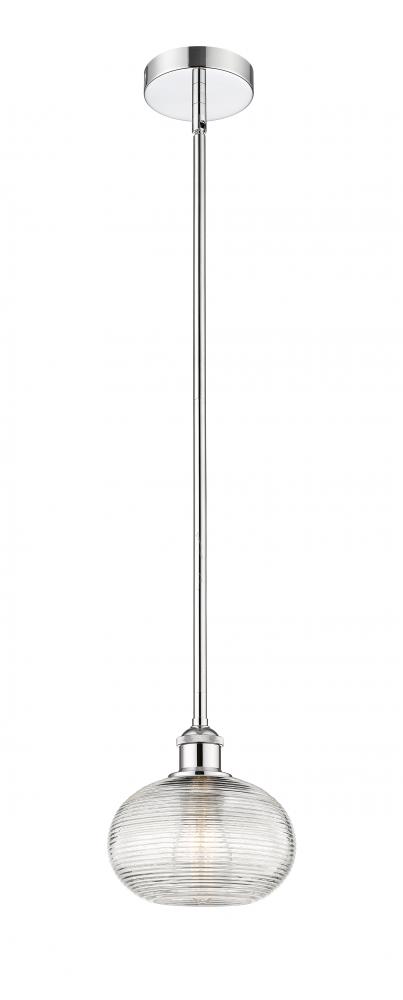 Ithaca - 1 Light - 8 inch - Polished Chrome - Stem hung - Mini Pendant
