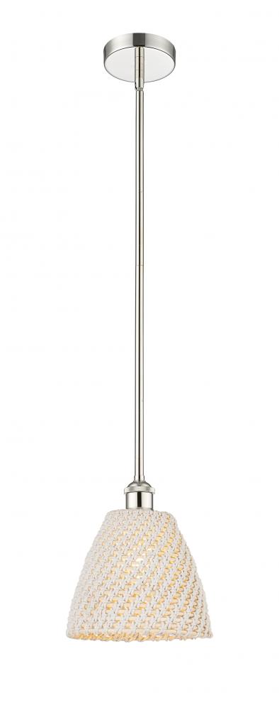 Bristol Natural - 1 Light - 6 inch - Polished Nickel - Mini Pendant