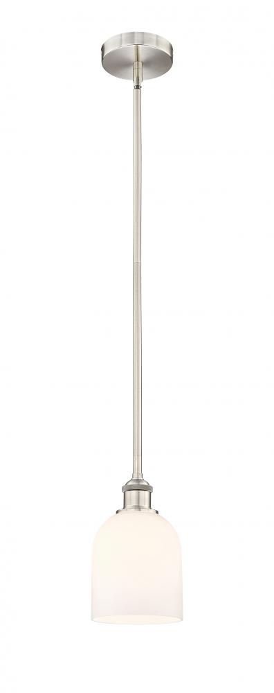 Bella - 1 Light - 6 inch - Brushed Satin Nickel - Stem hung - Mini Pendant