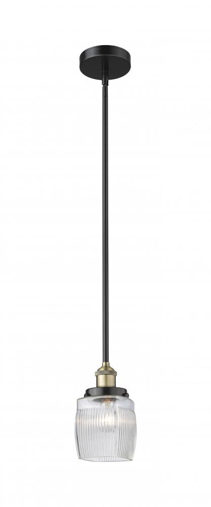Colton - 1 Light - 6 inch - Black Antique Brass - Stem hung - Mini Pendant