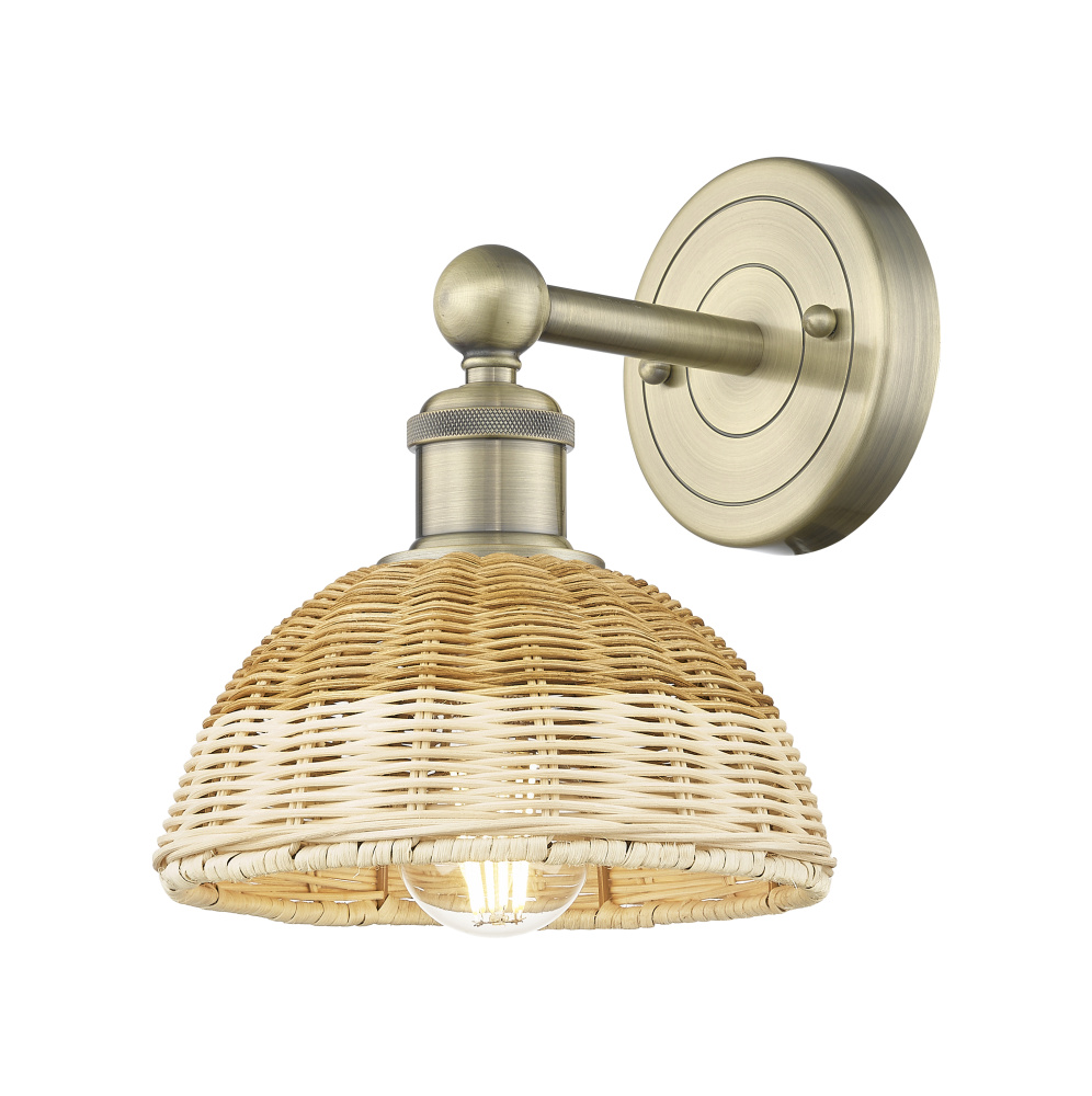 Bristol Natural II - 1 Light - 8 inch - Antique Brass - Sconce