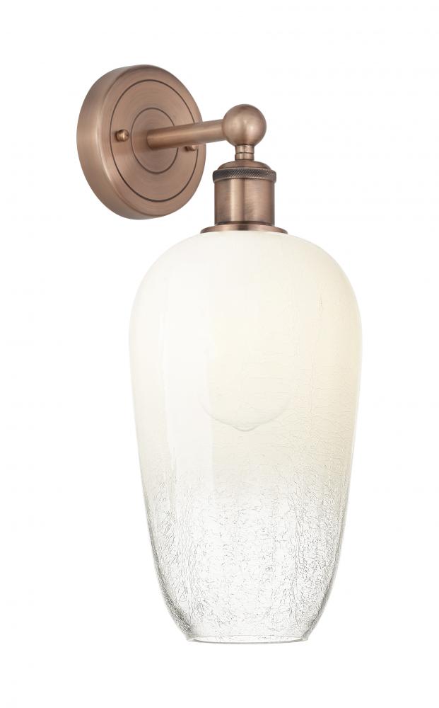 Brookhaven Flute - 1 Light - 7 inch - Antique Copper - Sconce