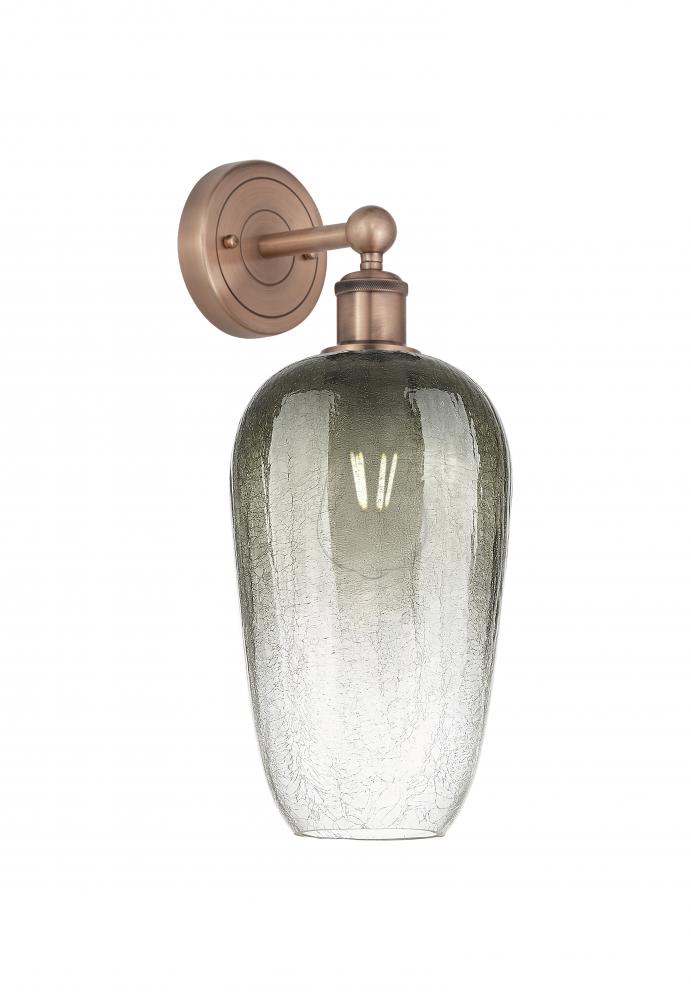 Brookhaven Flute - 1 Light - 7 inch - Antique Copper - Sconce