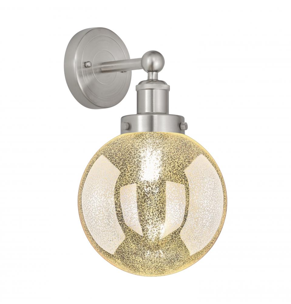 Beacon - 1 Light - 8 inch - Brushed Satin Nickel - Sconce