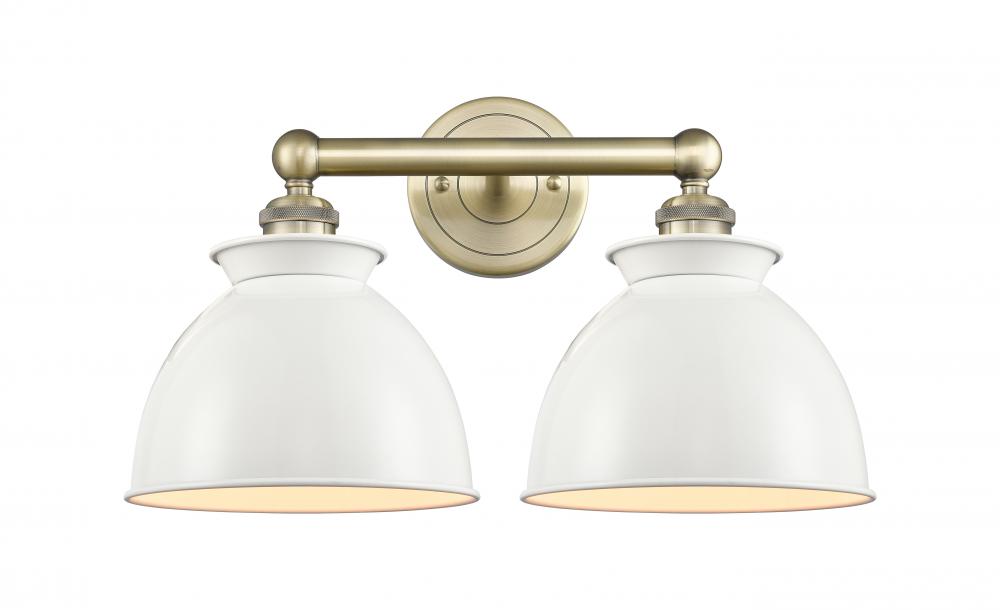 Adirondack - 2 Light - 17 inch - Antique Brass - Bath Vanity Light