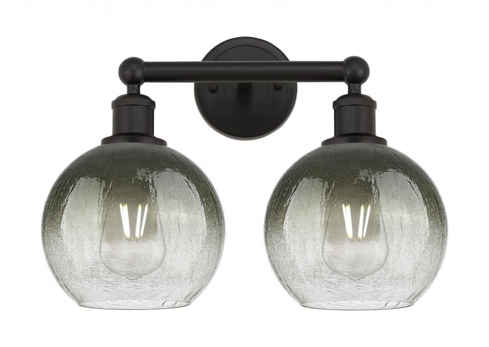 Brookhaven Globe - 2 Light - 17 inch - Oil Rubbed Bronze - Bath Vanity Light