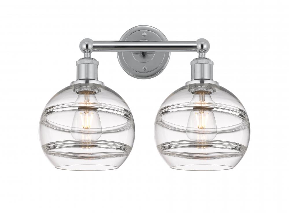 Rochester - 2 Light - 17 inch - Polished Chrome - Bath Vanity Light
