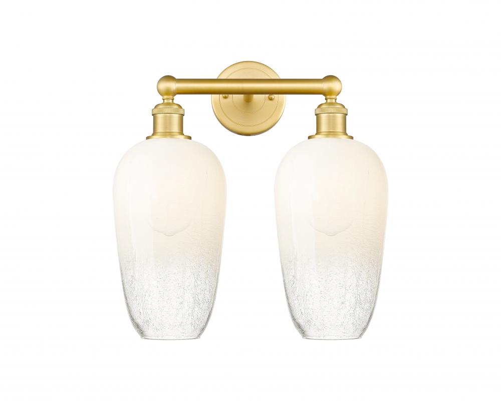 Brookhaven Flute - 2 Light - 16 inch - Satin Gold - Bath Vanity Light