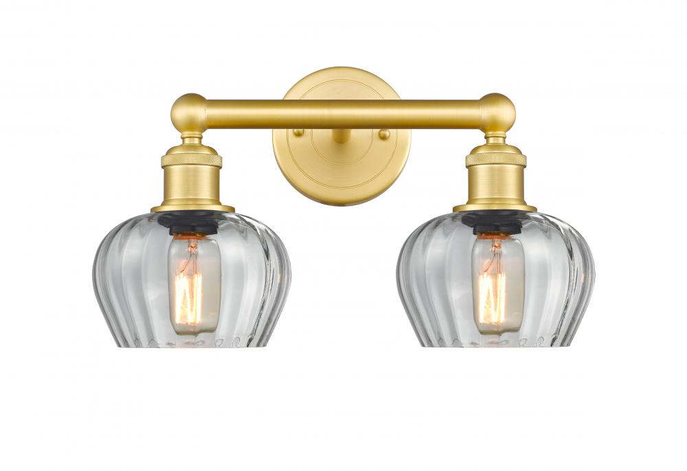 Fenton - 2 Light - 16 inch - Satin Gold - Bath Vanity Light