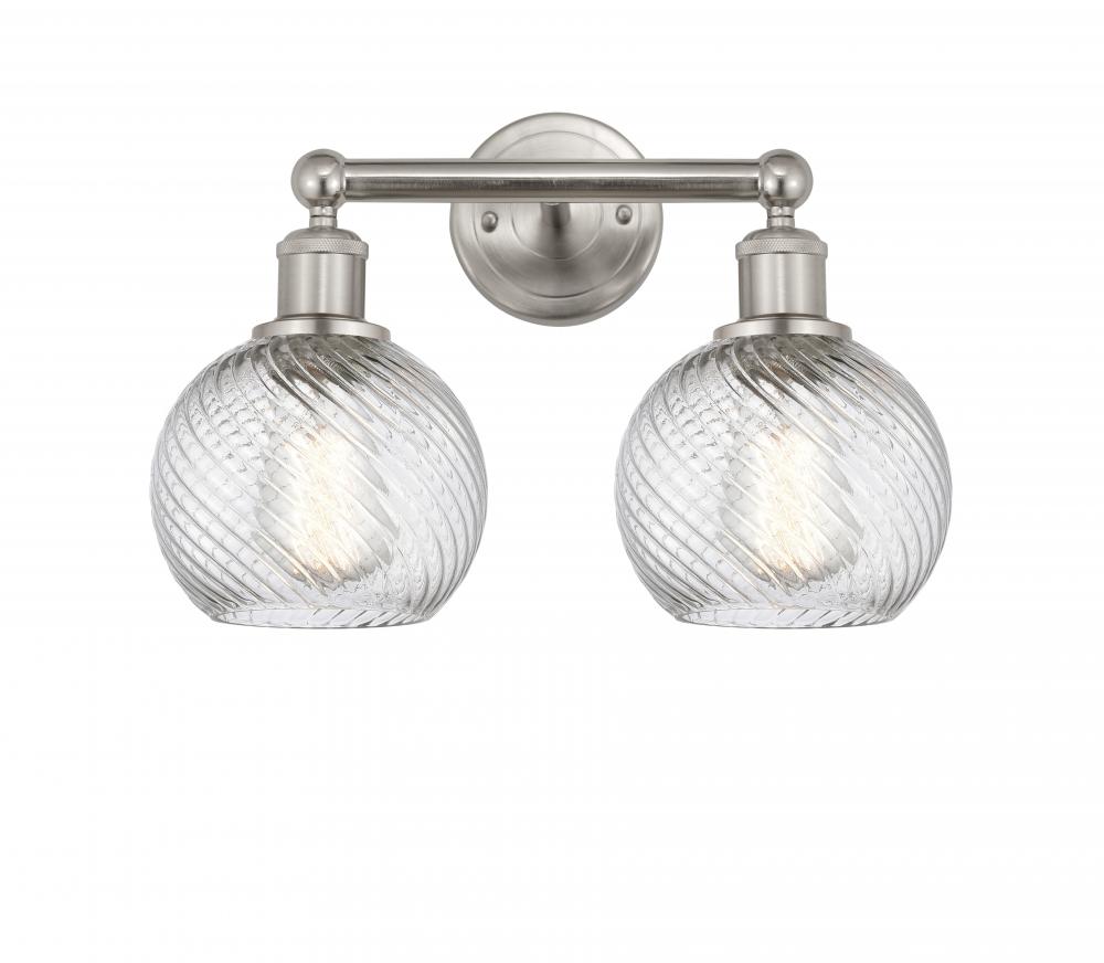 Athens Twisted Swirl 2 Light 15 inch Bath Vanity Light