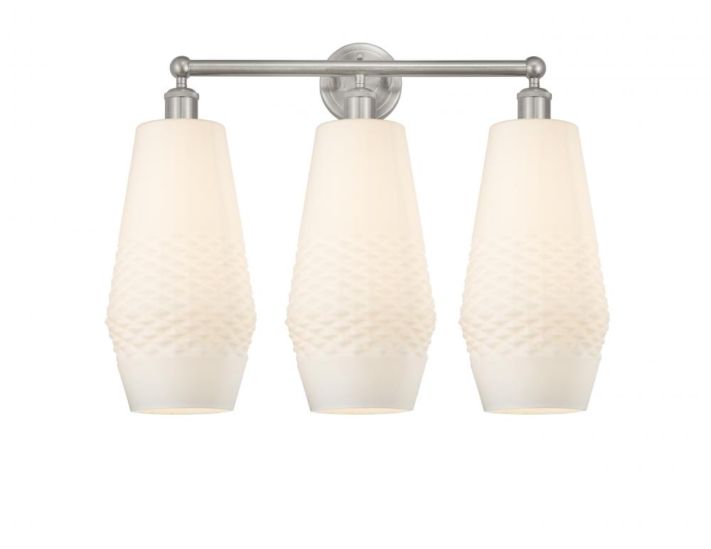 Windham - 3 Light - 25 inch - Satin Nickel - Bath Vanity Light