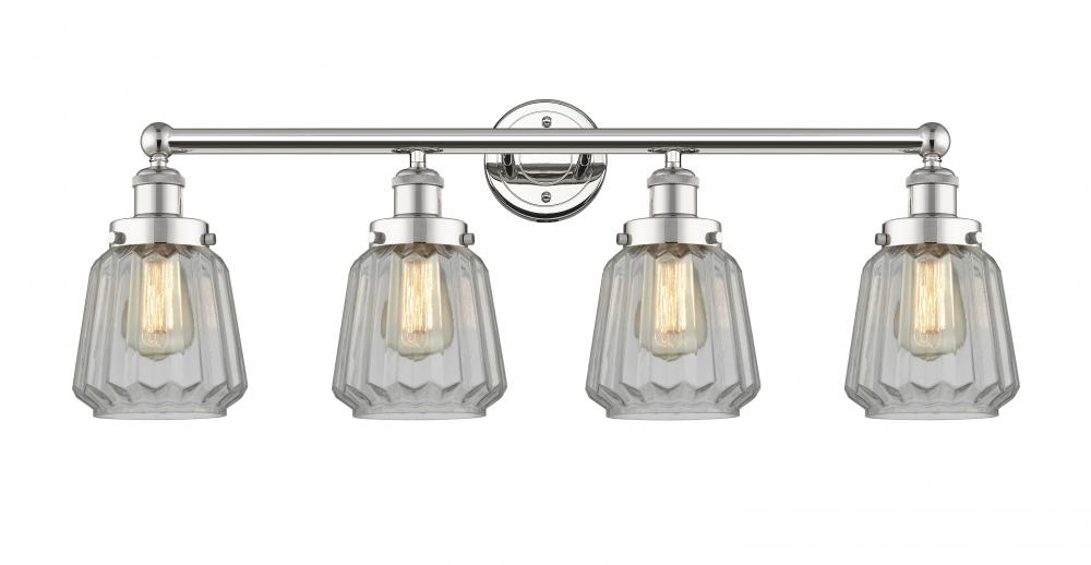 Chatham - 4 Light - 34 inch - Polished Nickel - Bath Vanity Light