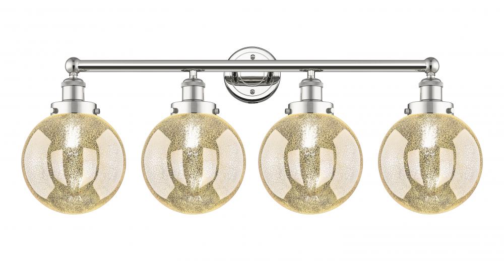 Beacon - 4 Light - 35 inch - Polished Nickel - Bath Vanity Light