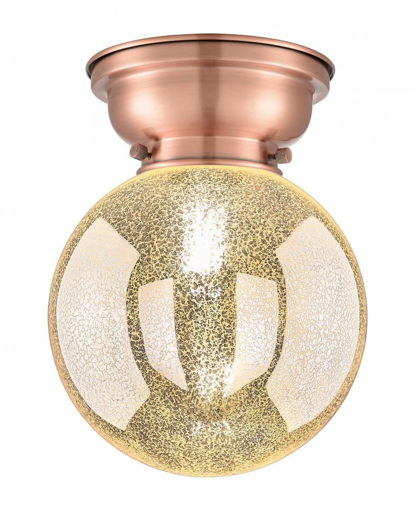 Beacon - 1 Light - 8 inch - Antique Copper - Flush Mount