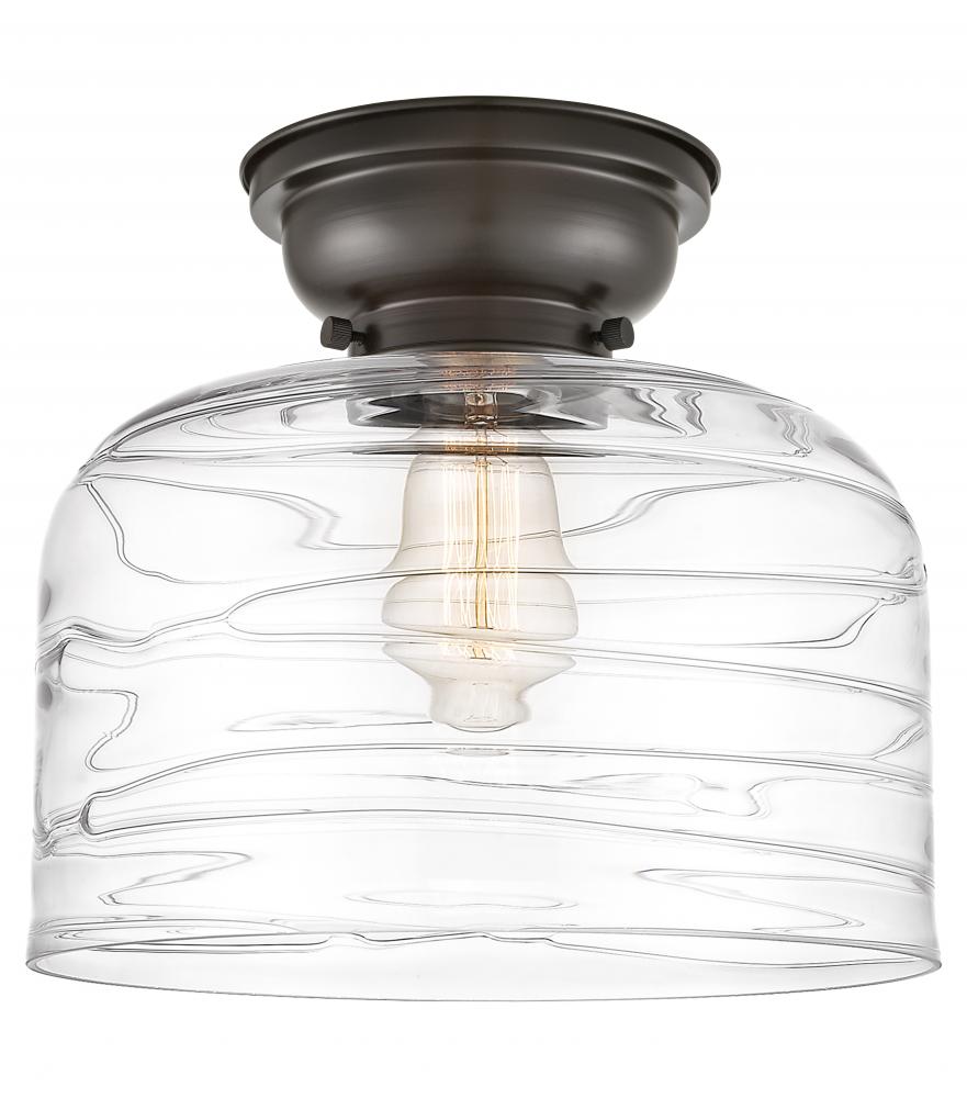 Bell - 1 Light - 12 inch - Oil Rubbed Bronze - Flush Mount