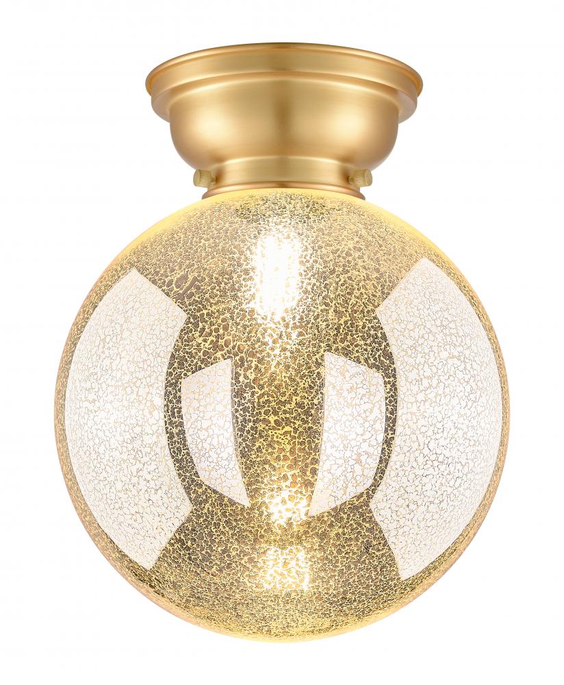 Beacon - 1 Light - 10 inch - Satin Gold - Flush Mount