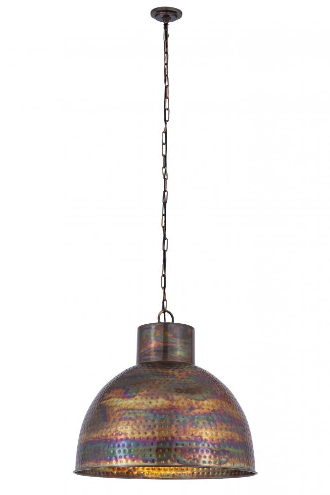 Charita - 3 Light - 24 inch - Burnt Copper - Chain hung - Pendant