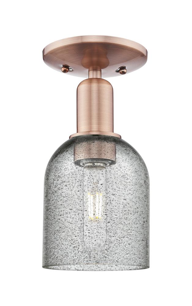 Caledonia - 1 Light - 5 inch - Antique Copper - Semi-Flush Mount