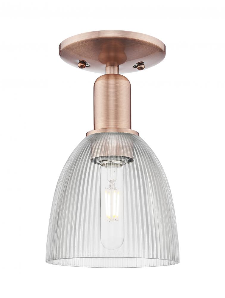 Castile - 1 Light - 6 inch - Antique Copper - Semi-Flush Mount