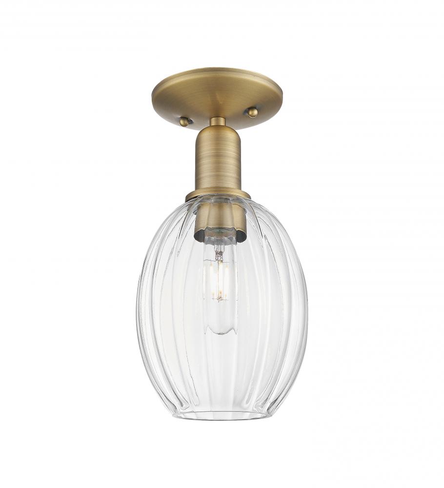 Preston - 1 Light - 6 inch - Brushed Brass - Semi-Flush Mount
