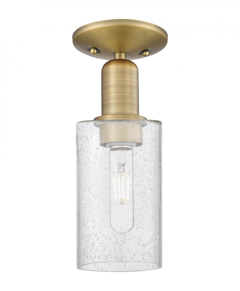 Clymer - 1 Light - 4 inch - Brushed Brass - Semi-Flush Mount