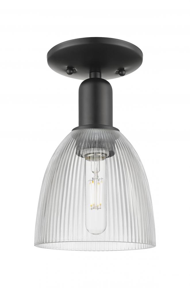 Castile - 1 Light - 6 inch - Matte Black - Semi-Flush Mount