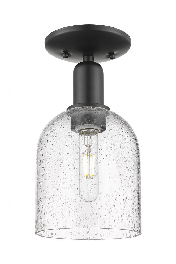 Bella - 1 Light - 6 inch - Matte Black - Semi-Flush Mount