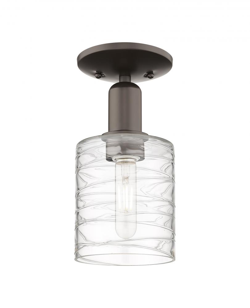 Cobbleskill - 1 Light - 5 inch - Oil Rubbed Bronze - Semi-Flush Mount