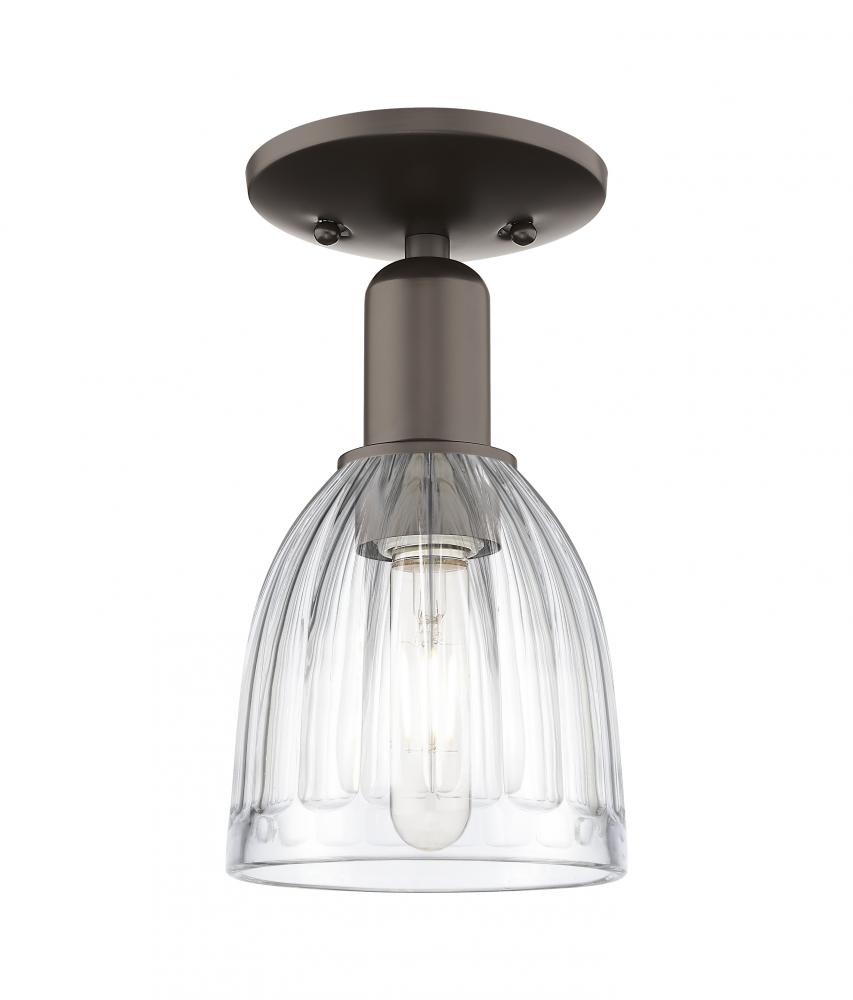 Brookfield - 1 Light - 6 inch - Oil Rubbed Bronze - Semi-Flush Mount
