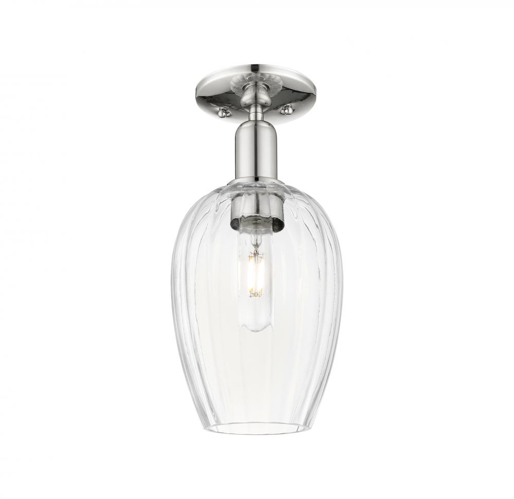 Preston - 1 Light - 6 inch - Polished Nickel - Semi-Flush Mount