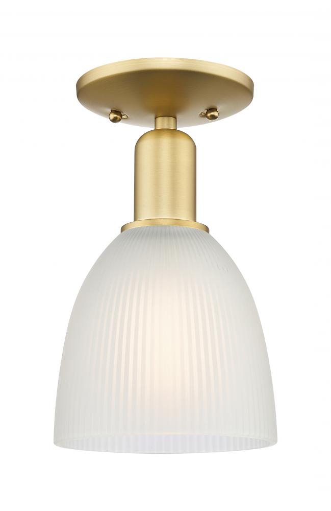 Castile - 1 Light - 6 inch - Satin Gold - Semi-Flush Mount