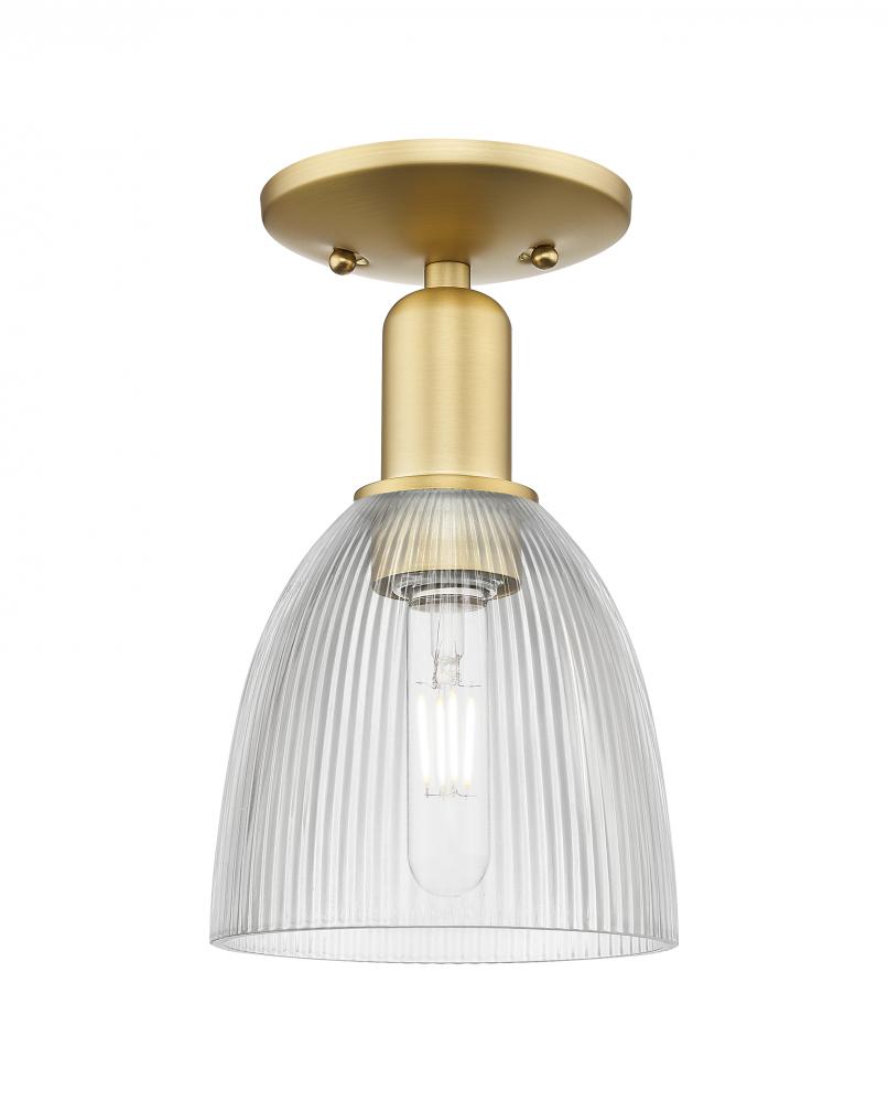 Castile - 1 Light - 6 inch - Satin Gold - Semi-Flush Mount