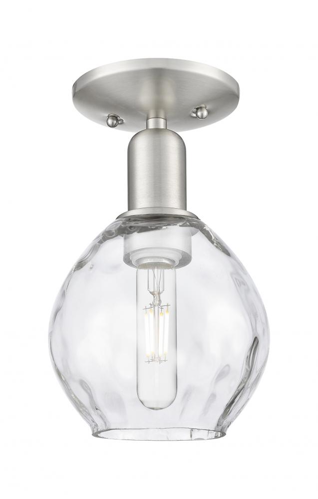 Waverly - 1 Light - 6 inch - Brushed Satin Nickel - Semi-Flush Mount