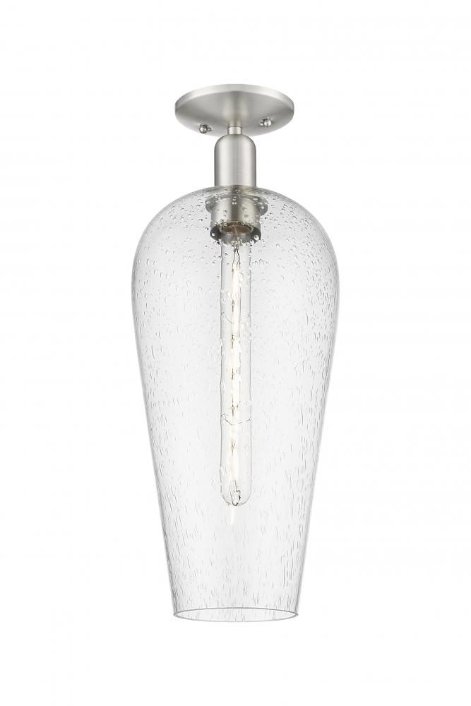 Chelsea - 1 Light - 6 inch - Brushed Satin Nickel - Semi-Flush Mount