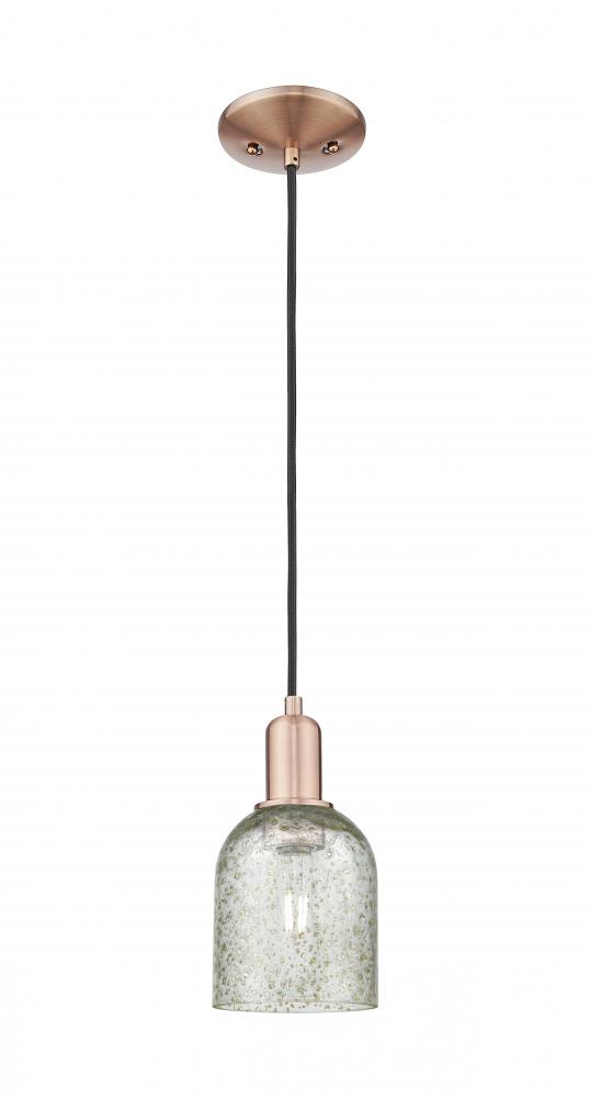 Caledonia - 1 Light - 5 inch - Antique Copper - Cord hung - Mini Pendant
