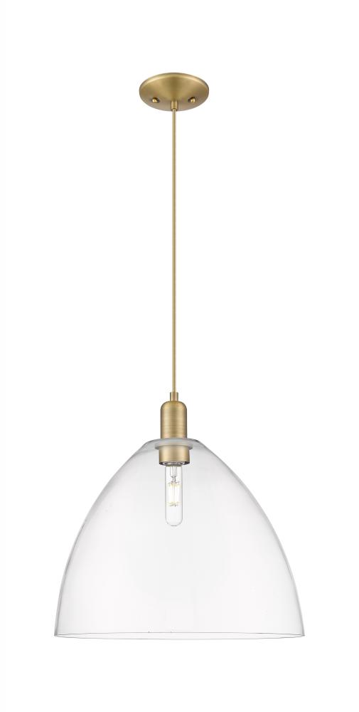 Bristol - 1 Light - 16 inch - Brushed Brass - Cord hung - Mini Pendant