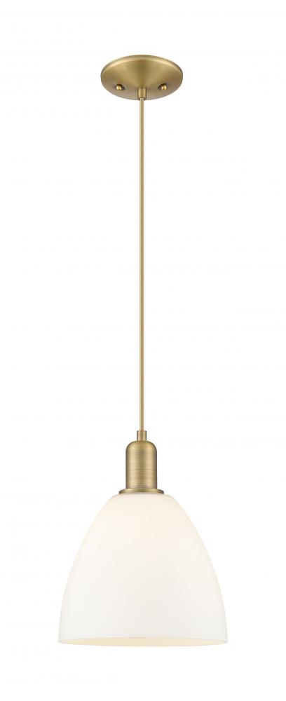 Bristol - 1 Light - 9 inch - Brushed Brass - Cord hung - Mini Pendant