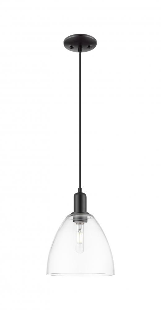 Bristol - 1 Light - 9 inch - Matte Black - Cord hung - Mini Pendant