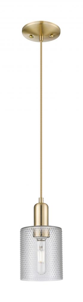 Cobbleskill - 1 Light - 5 inch - Champagne Bronze - Cord hung - Mini Pendant