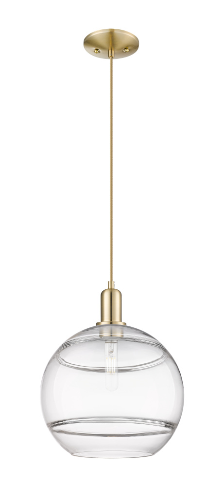 Rochester - 1 Light - 12 inch - Champagne Bronze - Cord hung - Mini Pendant