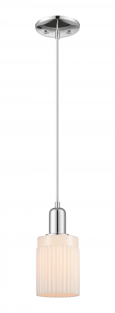 Hadley - 1 Light - 5 inch - Polished Chrome - Cord hung - Mini Pendant