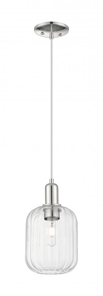 Preston - 1 Light - 6 inch - Polished Nickel - Cord hung - Mini Pendant