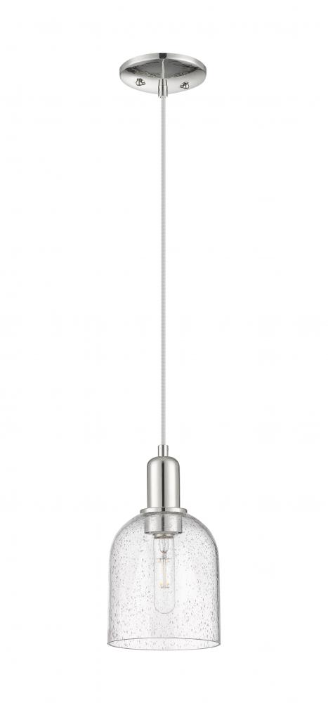 Bella - 1 Light - 6 inch - Polished Nickel - Cord hung - Mini Pendant