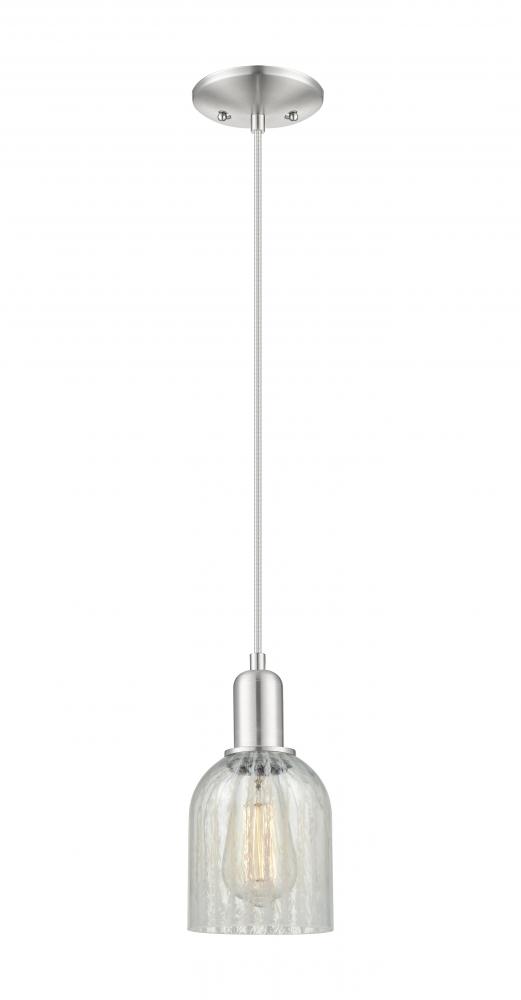 Caledonia - 1 Light - 5 inch - Brushed Satin Nickel - Cord hung - Mini Pendant
