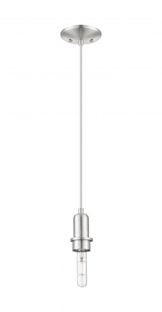 Arcadia - 1 Light - 5 inch - Brushed Satin Nickel - Mini Pendant