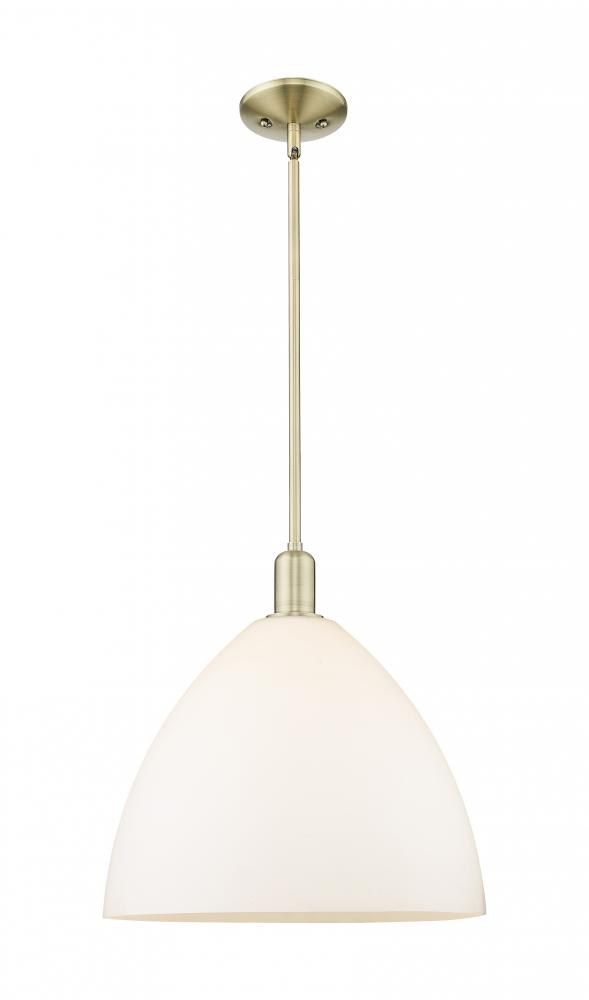 Bristol - 1 Light - 16 inch - Antique Brass - Stem hung - Mini Pendant
